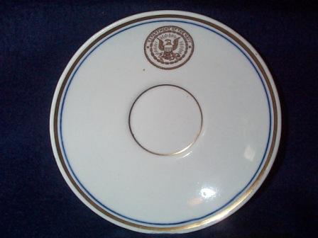 Antique Saucer, Navy Department Seal