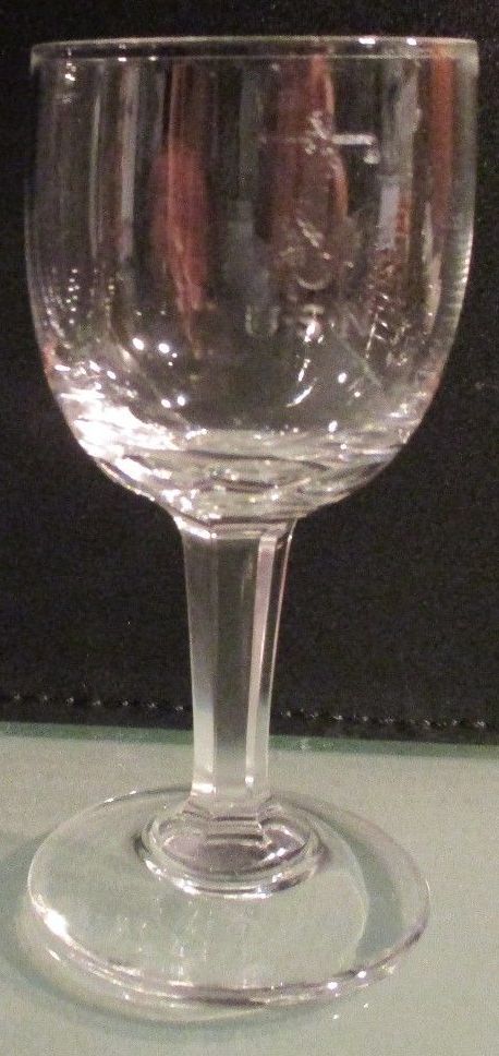 Antique Us Navy Lead Cut Crystal Shot Glass Original Fouled Anchor W Usn Great White Fleet And Wwi Early 1900 S