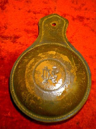 leather cork-filled bumper with beautiful stylized USN topmark