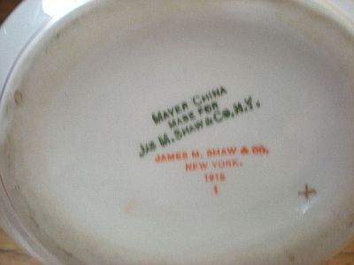 Antique US Dept of the Navy Milk or Cream Pitcher bottom mark
