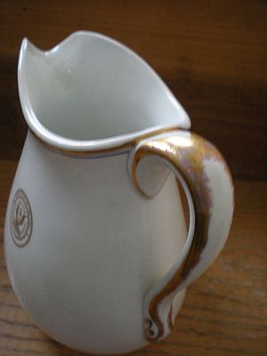 Antique US Dept of the Navy Milk or Cream Pitcher bottom mark