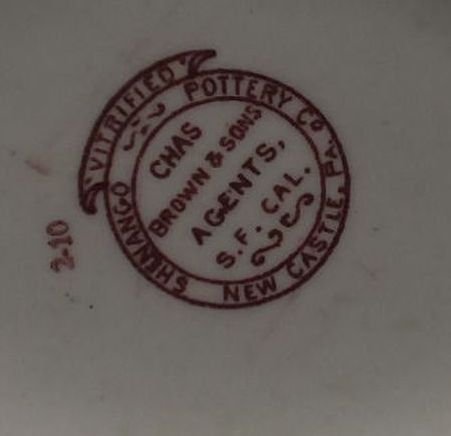 Antique US Dept of the Navy Milk or Cream Pitcher bottom mark