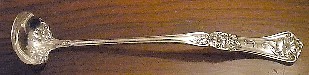Mustard and Condiment Spoon Grenoble Pattern by Wm A Rogers USN initials