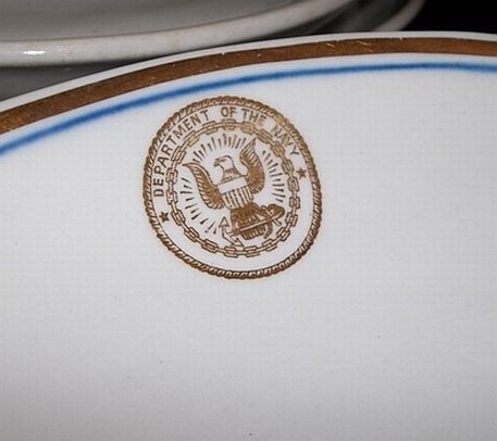 Antique US Dept of the Navy Serving Dish or Receiving Plate