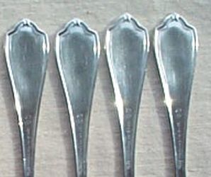 US Navy Personal Butter Knife by International Silver Co ca 1913, New Grecian Pattern with Fouled Anchor Monogram