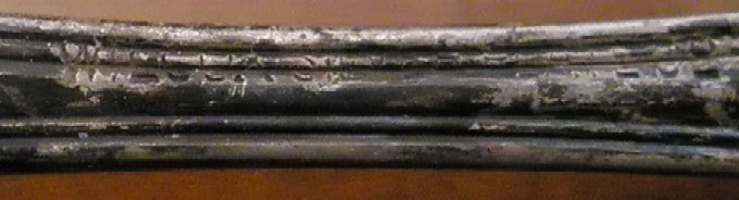 US Navy Silverplate Teaspoon by Wilcox Silverplate with Stylized USN Rear Stem