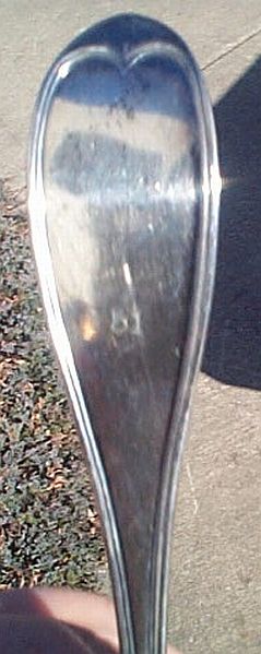 US Navy Silverplate Meat Server by Wilcox Silverplate with Stylized USN