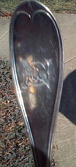 US Navy Silverplate Meat Server by Wilcox Silverplate with Stylized USN