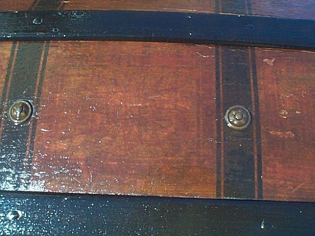 Antique Dome Top Steamer Trunk #218