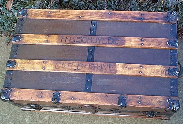 Civil War Antique Trunk #264