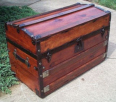 Antique Steamer Trunk #329