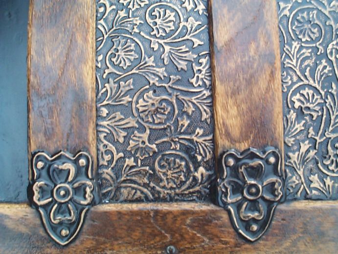 restored victorian all wood and metal dome top antique trunk for sale 755