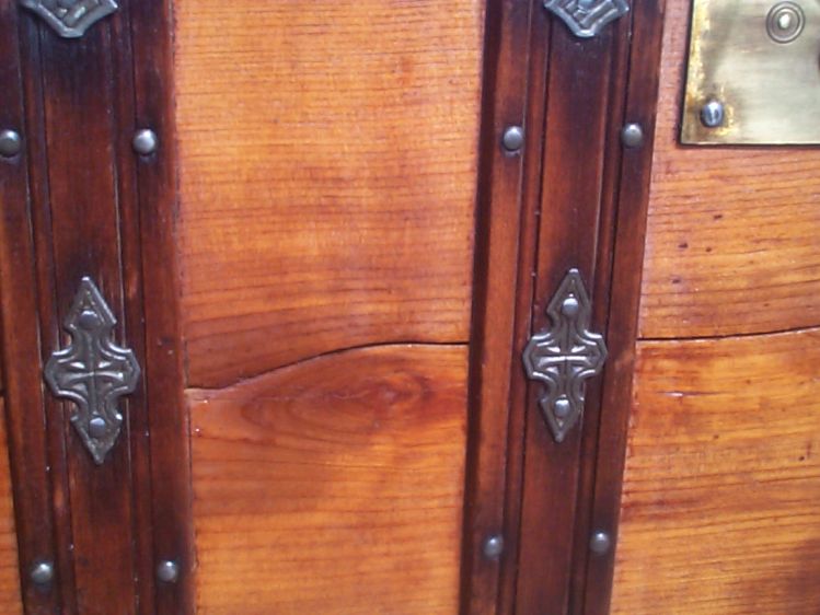 restored wood dome top antique antique trunk for sale 859