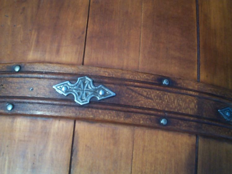 restored wood dome top antique trunk for sale 859