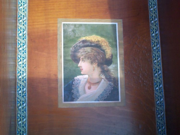 restored wood dome top antique trunk for sale 859