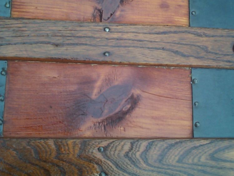 restored wood flat top antique steamer trunk 865