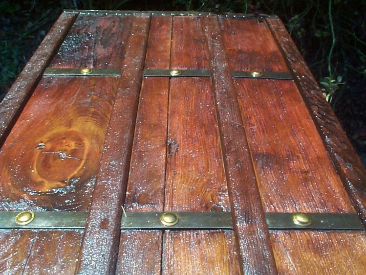 restored wood civil war flat top antique trunk for sale 872