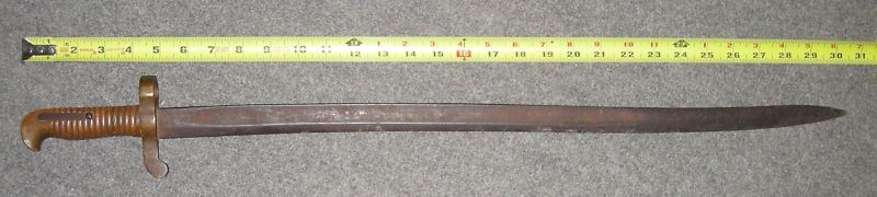 Antique mexican war ames naval cutlass m1841