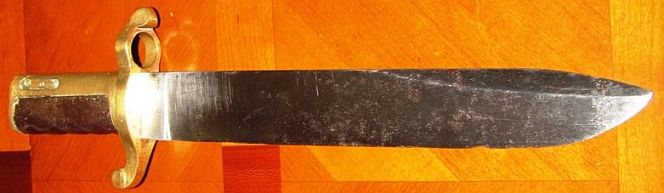 civil war union us navy dahlgren bowie bayonet 1863, well marked