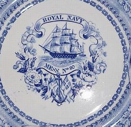 british royal navy mess plate no 20