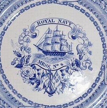 british royal navy mess plate no 6