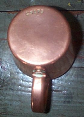 british royal navy rum cup p/n 53175 1/2 pint arsenal marked