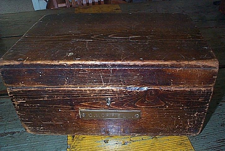 Vintage WWII British Royal Navy Sailors regulation Ditty Box, Sea Chest or Sea Trunk