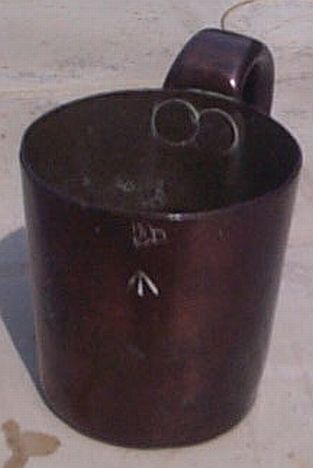 british royal navy rum grog measure 1/2 gill 