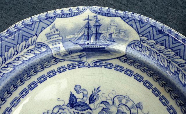 british royal navy mess plate no 16