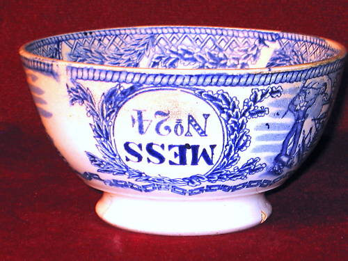 british royal navy mess bowl right side up