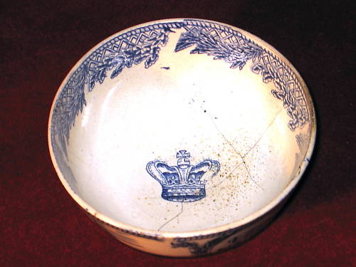 british royal navy mess bowl showing inside the bowl