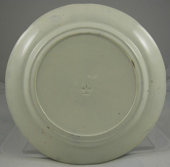 british royal navy plate depicting various naval scenes and crown,anchor,motto center
