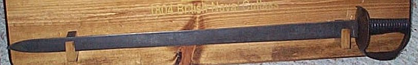 Crown over 1, GR Cipher, British Royal Navy P1804 Cutlass War of 1812 Trafalgar