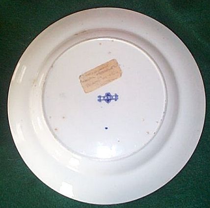 british royal navy mess plate with edward and crown pattern