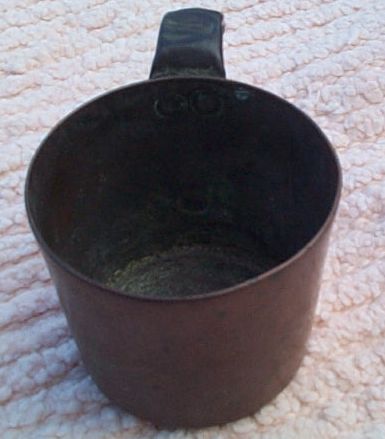 british royal navy rum cup 1/2 pint arsenal marked6