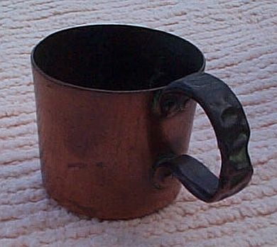 british royal navy rum cup 1/2 pint arsenal marked