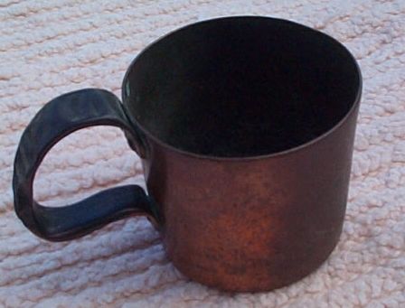 british royal navy rum cup 1/2 pint arsenal marked