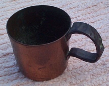 british royal navy rum cup 1/2 pint arsenal marked