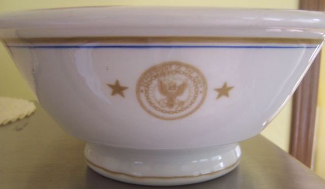 rear admiral 2 star department of the navy vintage serving bowl