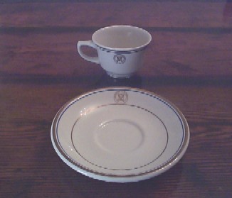 department of navy coffee or tea cup and saucer set