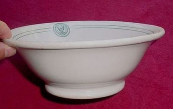 Antique United States Navy Serving Bowl by Carr China