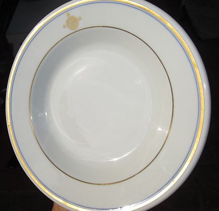 vice admiral 3 star department of the navy vintage serving bowl