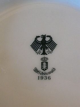 Imperial German Army Reichwaffenamt Ordinance stamp on a cup
