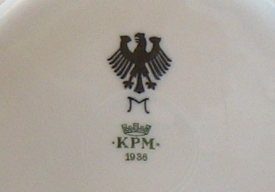 Imperial German Navy Reichwaffemt Ordinance stamp on a plate