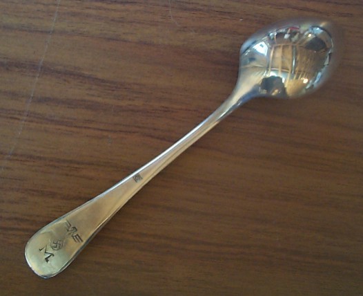 Third Reich Kriegsmarine Waffenamt on a spoon