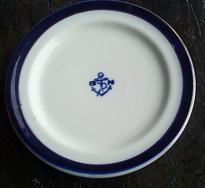 greek navy saucer bottom mark