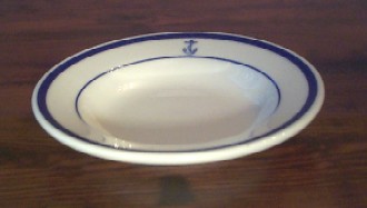us navy cereal bowl, anchor