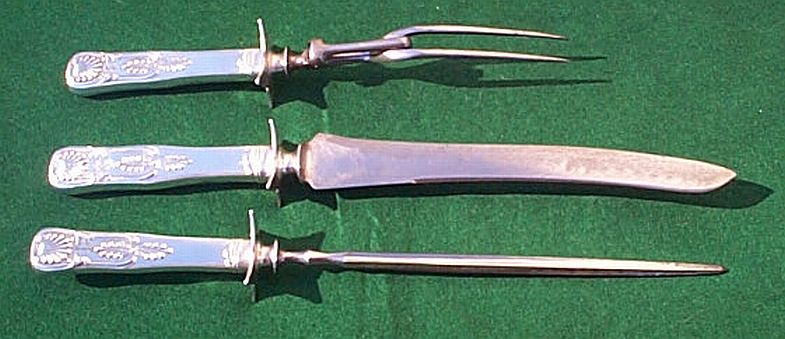 US Navy Cutlery Set - Carving Fork, Knife and Sharpener