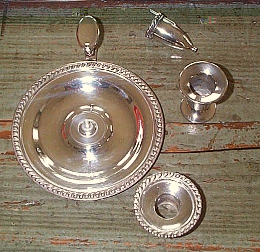 silverplated personal candlestick holder