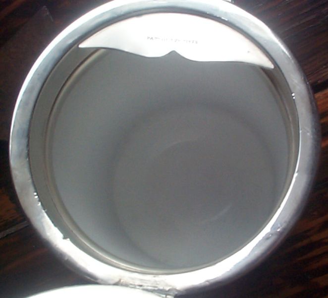 antique us navy captains ice water decanter or water pitcher porcelain lining